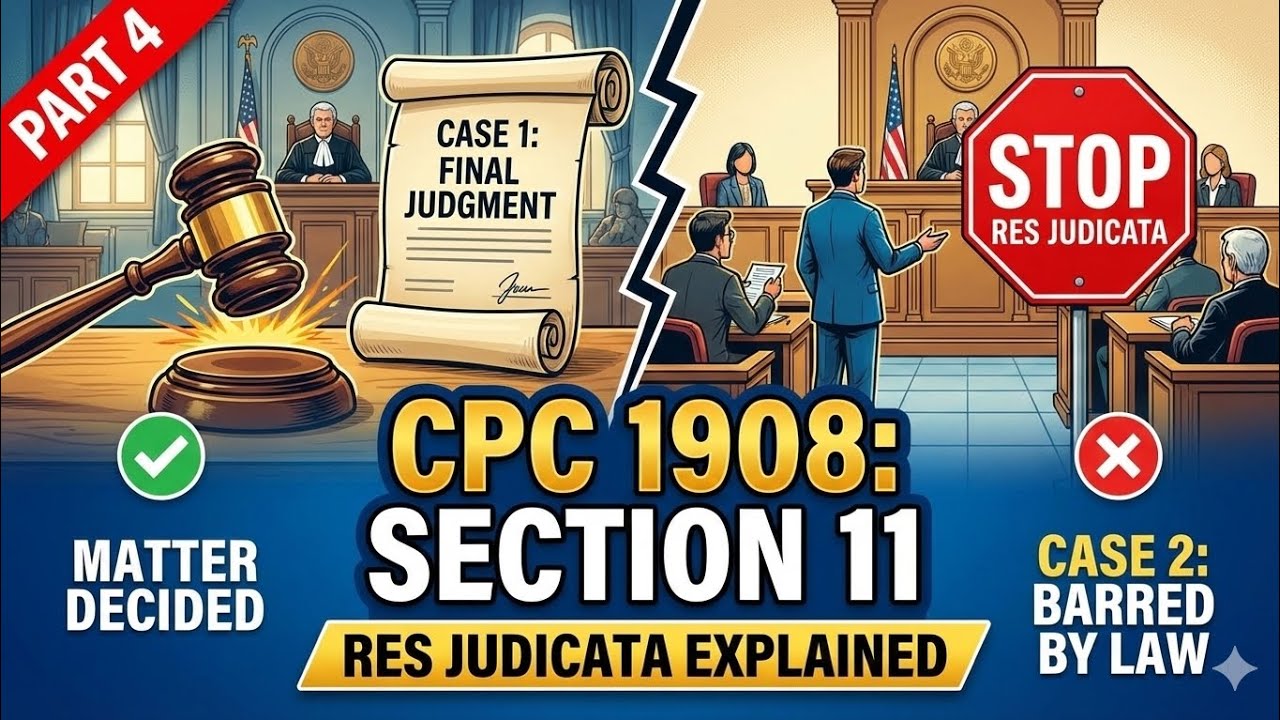 Section 11 CPC | Res Judicata Explained | Part 4 | Civil Procedure Code 1908