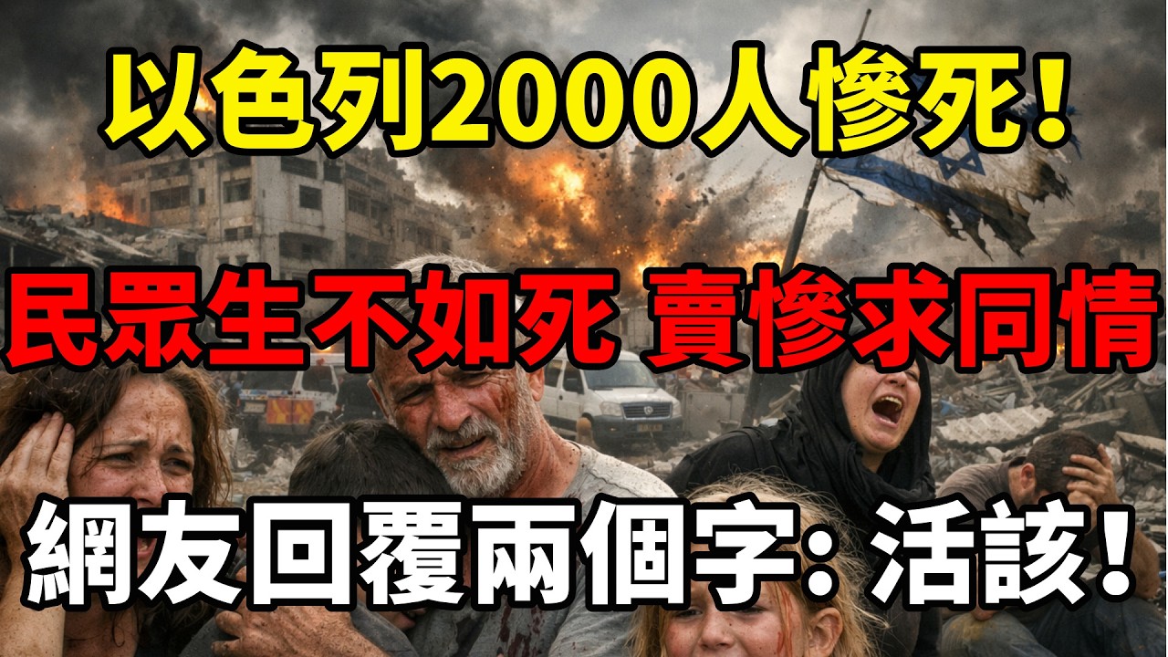 伊朗第89波反制！以色列2000人慘死，民眾生不如死，網友回覆兩個字：活該！#伊朗局势 #川普 #中东局势 #地缘政治 #以色列 #时事评论