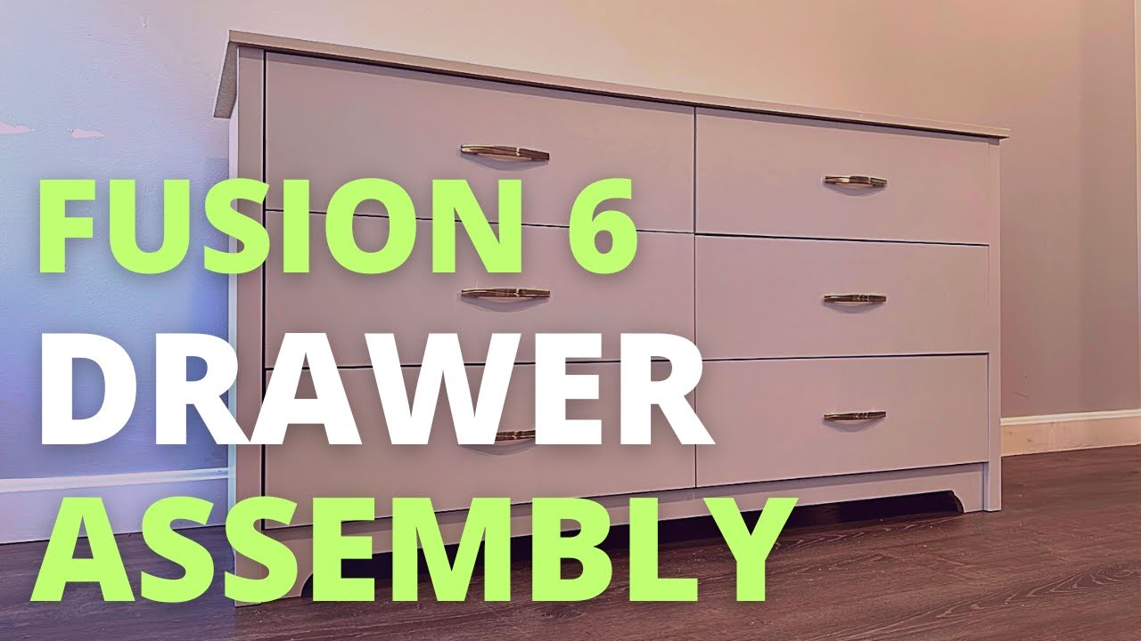 South Shore Fusion 6 Drawer Double Dresser Assembly