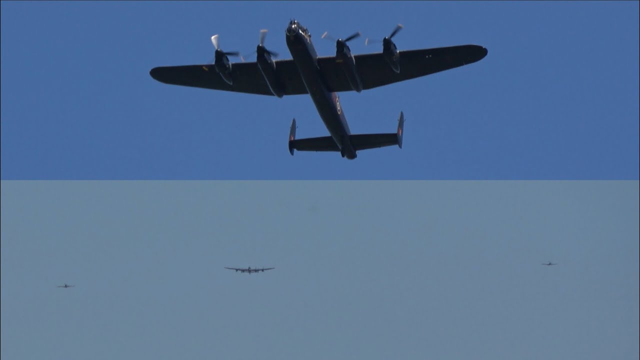 AMAZING BBMF FLYPAST OVER BARTON AERODROME, MANCHESTER! - HURRICANE, SPITFIRE & LANCASTER ✈️