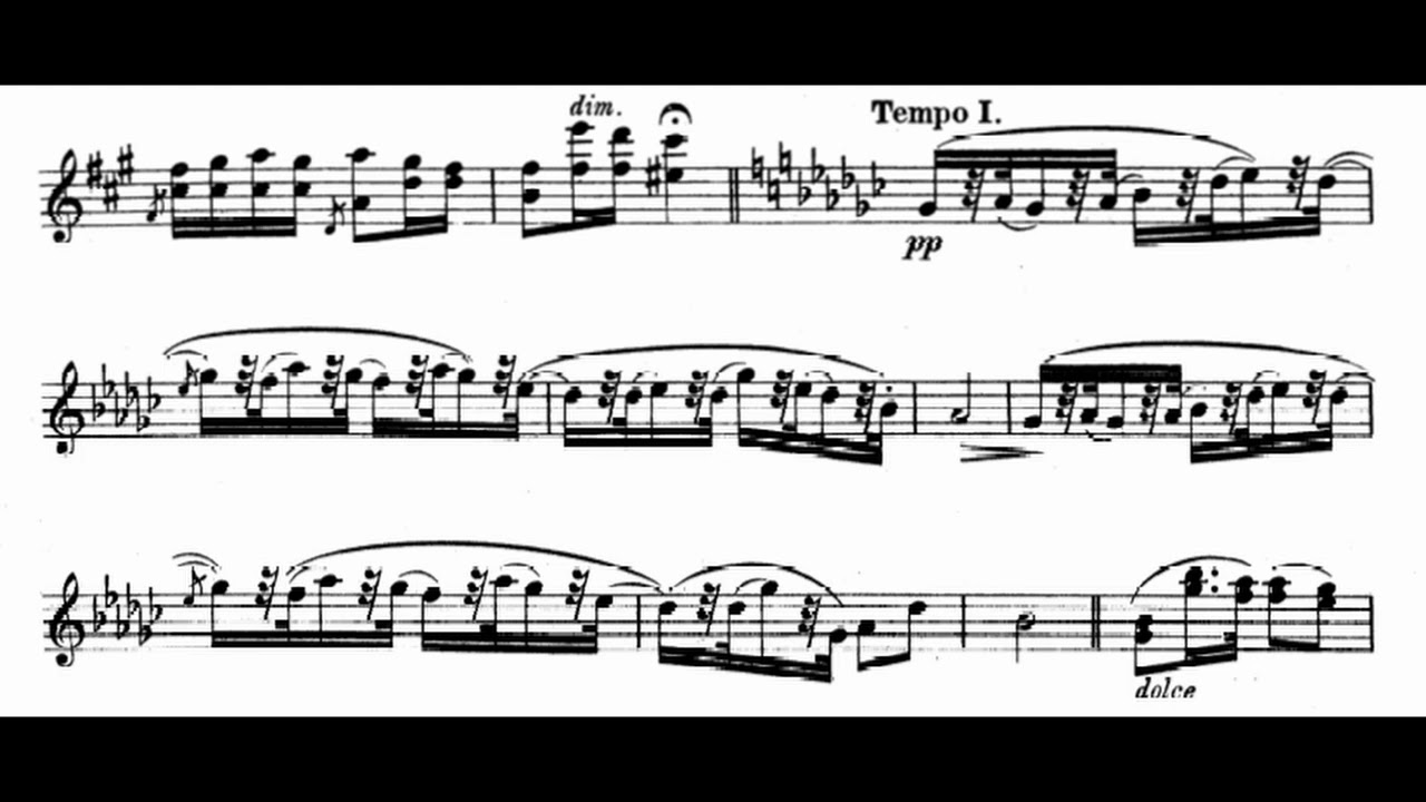 Kreisler plays Dvorak Humoresque (score)