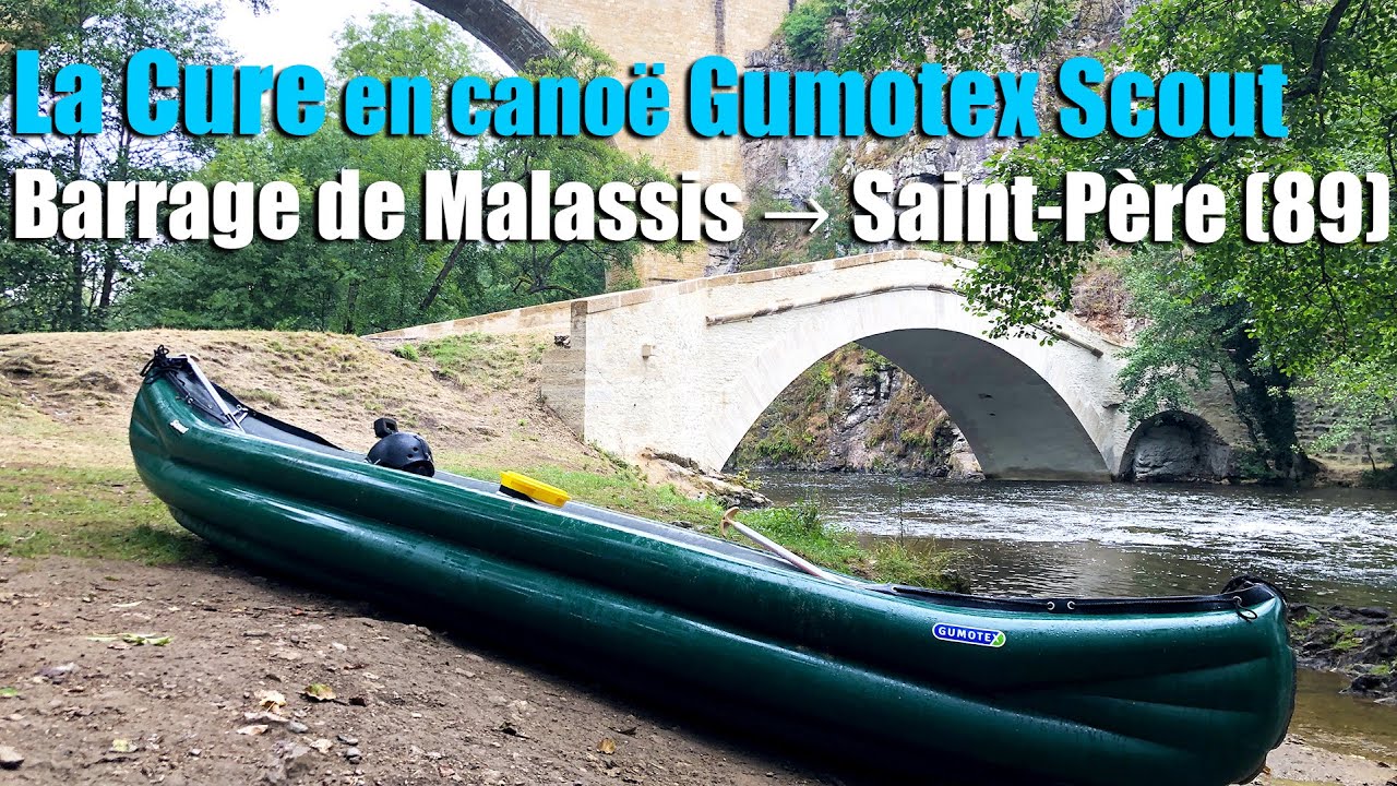 Descente de la Cure en canoë Gumotex Scout entre le barrage de Malassis et Saint-Père (89)
