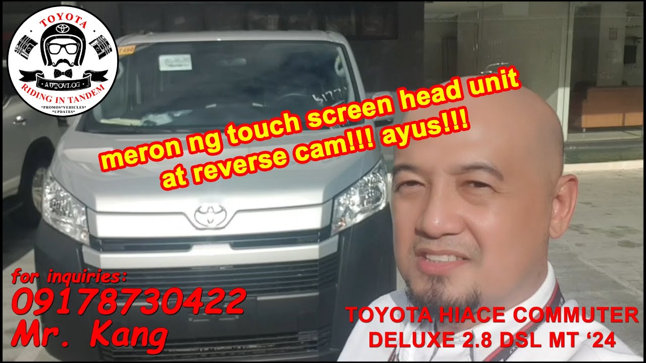 Toyota Hiace Commuter 2 8 Deluxe Dsl Mt - 2024 w/ Touch Screen Head Unit & Reverse Cam - Fairview