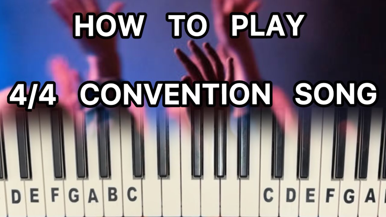 Как играть песню из конвента в размере 4/4 на клавишных | Урок игры на клавиатуре | Песни из конв...