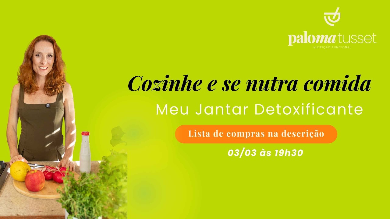 Jantar detoxificante. Vem  colocar na prática ai na sua casa.