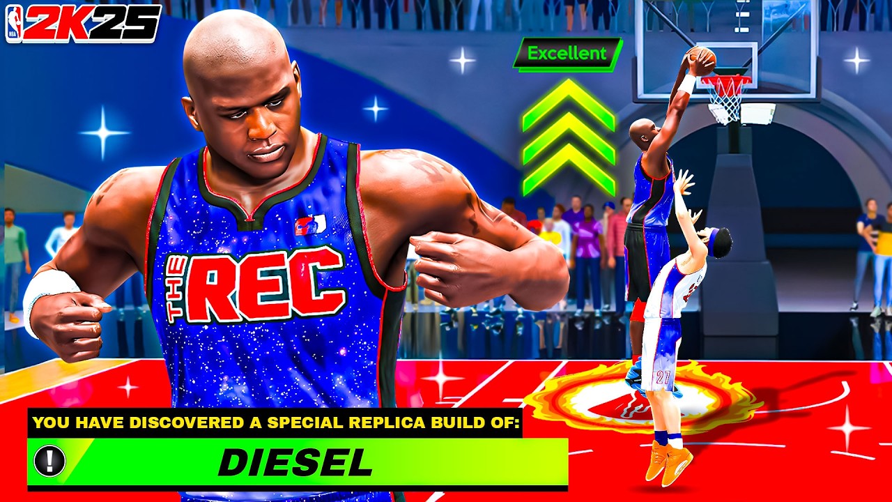 Эта сборка Шака О’Нила «Дизель» доминирует в случайных записях NBA 2K25 🔥