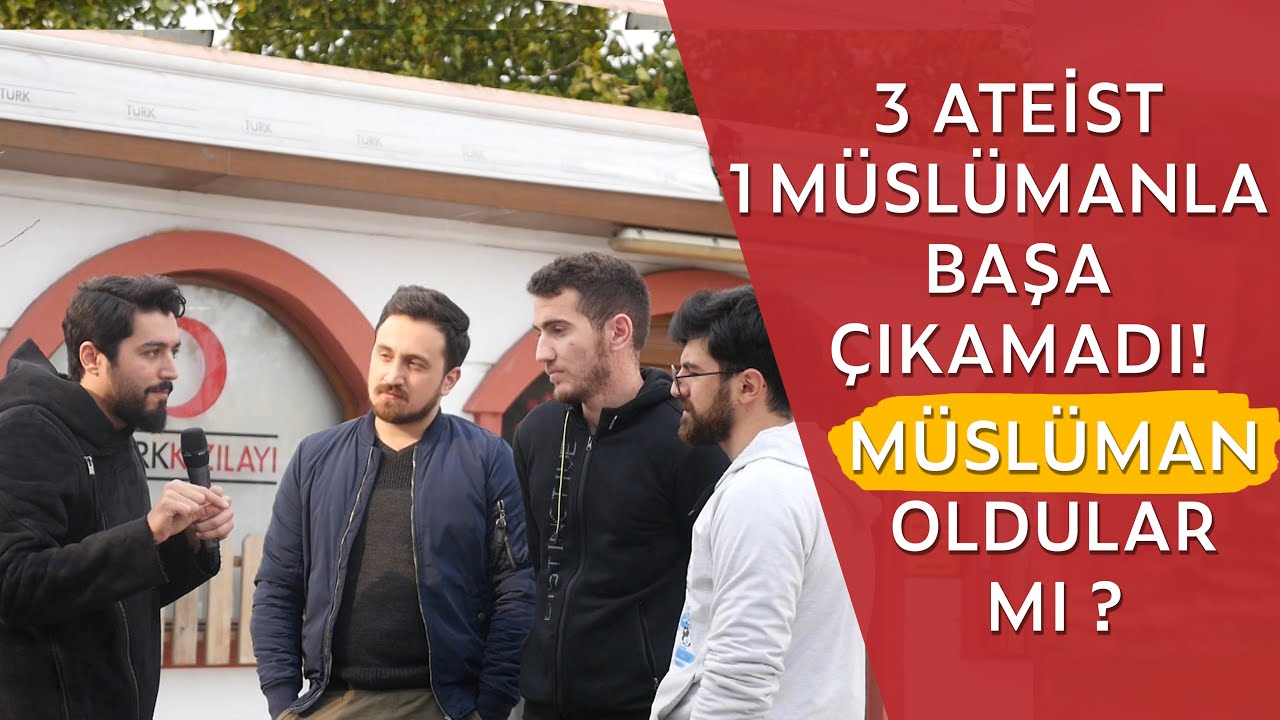 3 Ateist 1 M&uuml;sl&uuml;manla Başa &Ccedil;ıkamadı ! M&uuml;sl&uuml;man Oldular Mı ? ( Sokak R&ouml;portajı ) - Onur Kaplan