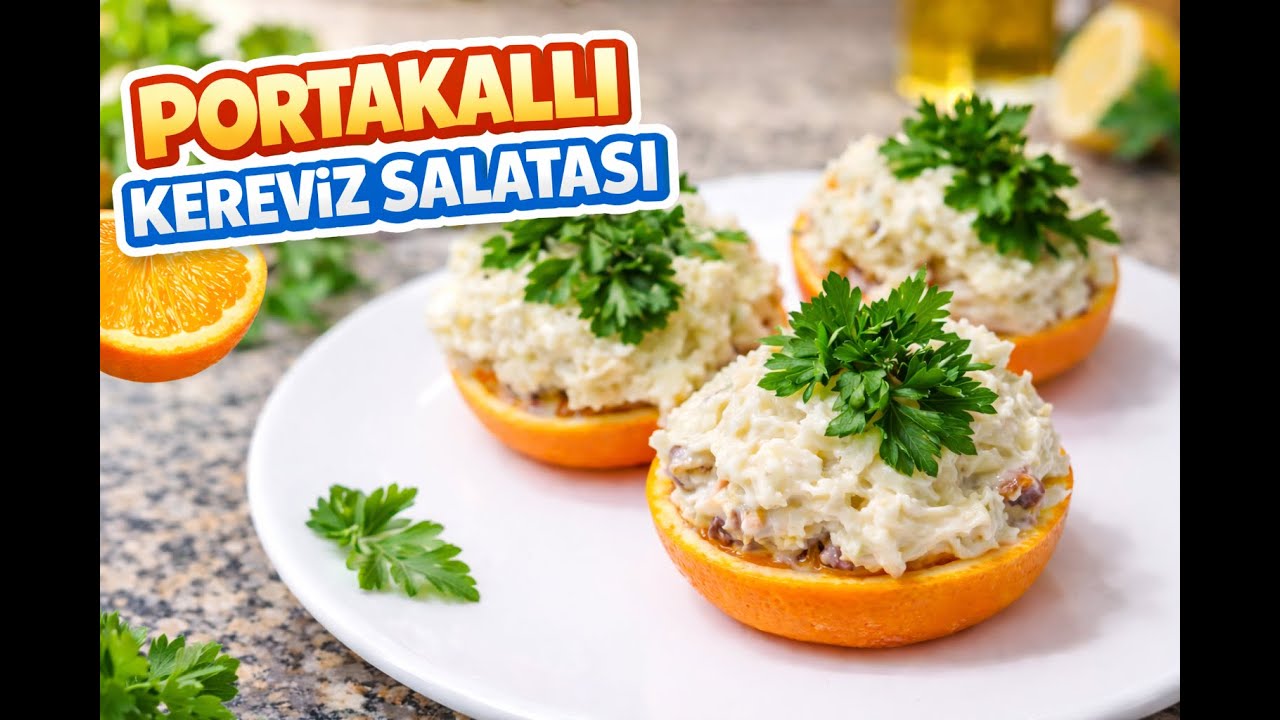 PORTAKALLI 🍊 ELMALI 🍏 KEREVİZ SALATASI👌 TADI DAMAĞIMIZDA KALDI ✅