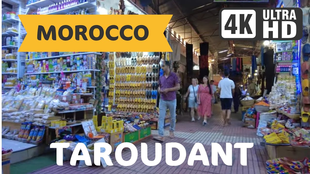 Morocco: Visiting Taroudant Souk |  [4K, 60fps]