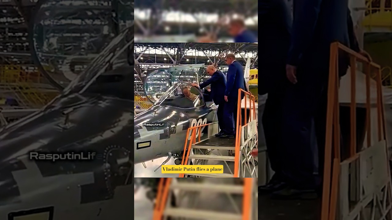 Vladimir Putin flies a plane #viral #edit #russia #putin