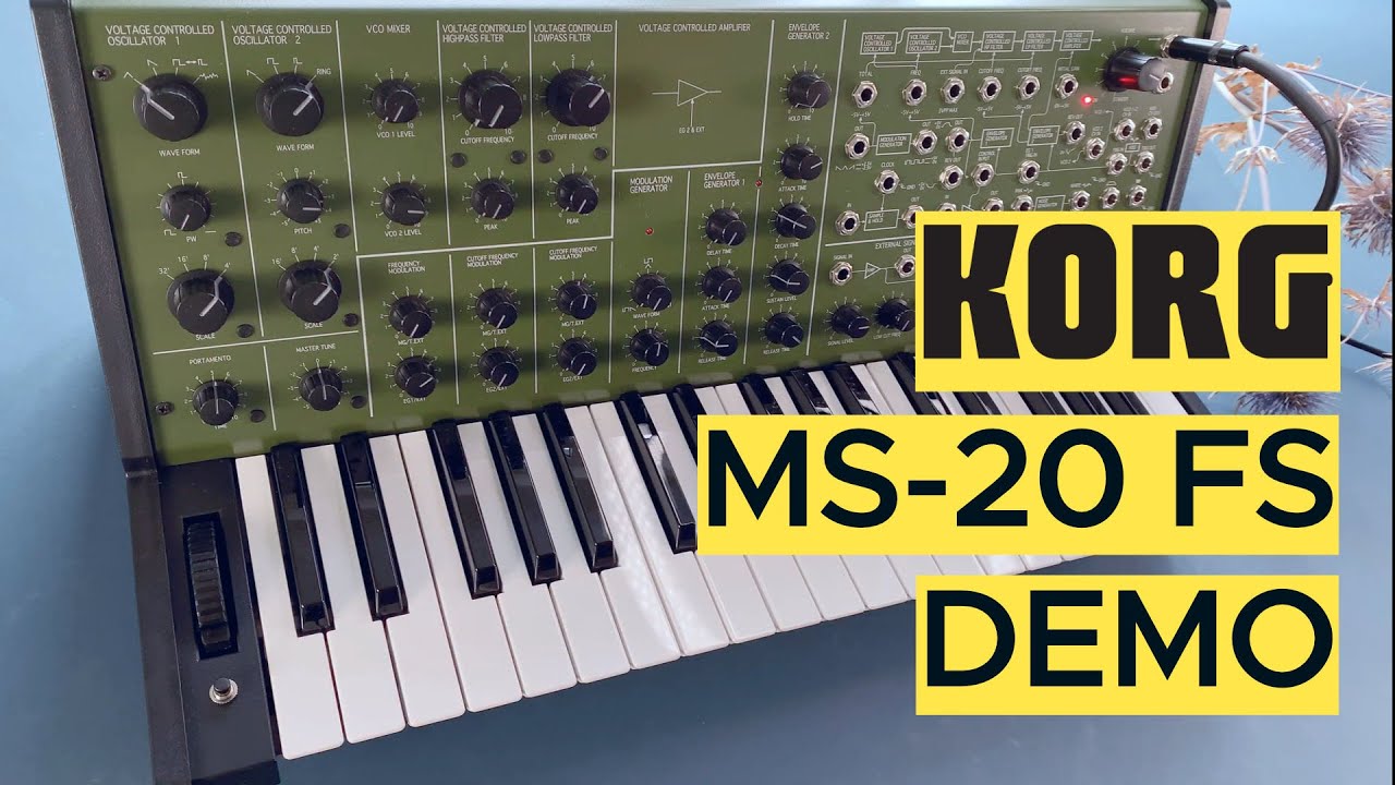 Korg MS-20 FS Full Size Sound Demo (no talking)