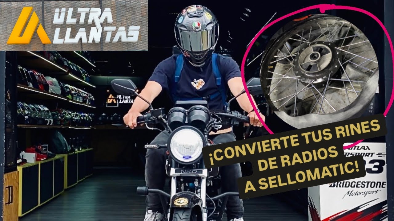 ¡Adiós Pinchazos! 🚫🔧 Convierte los Rines de Tu AKT NKD 125 a SELLOMATIC 🛵🔥