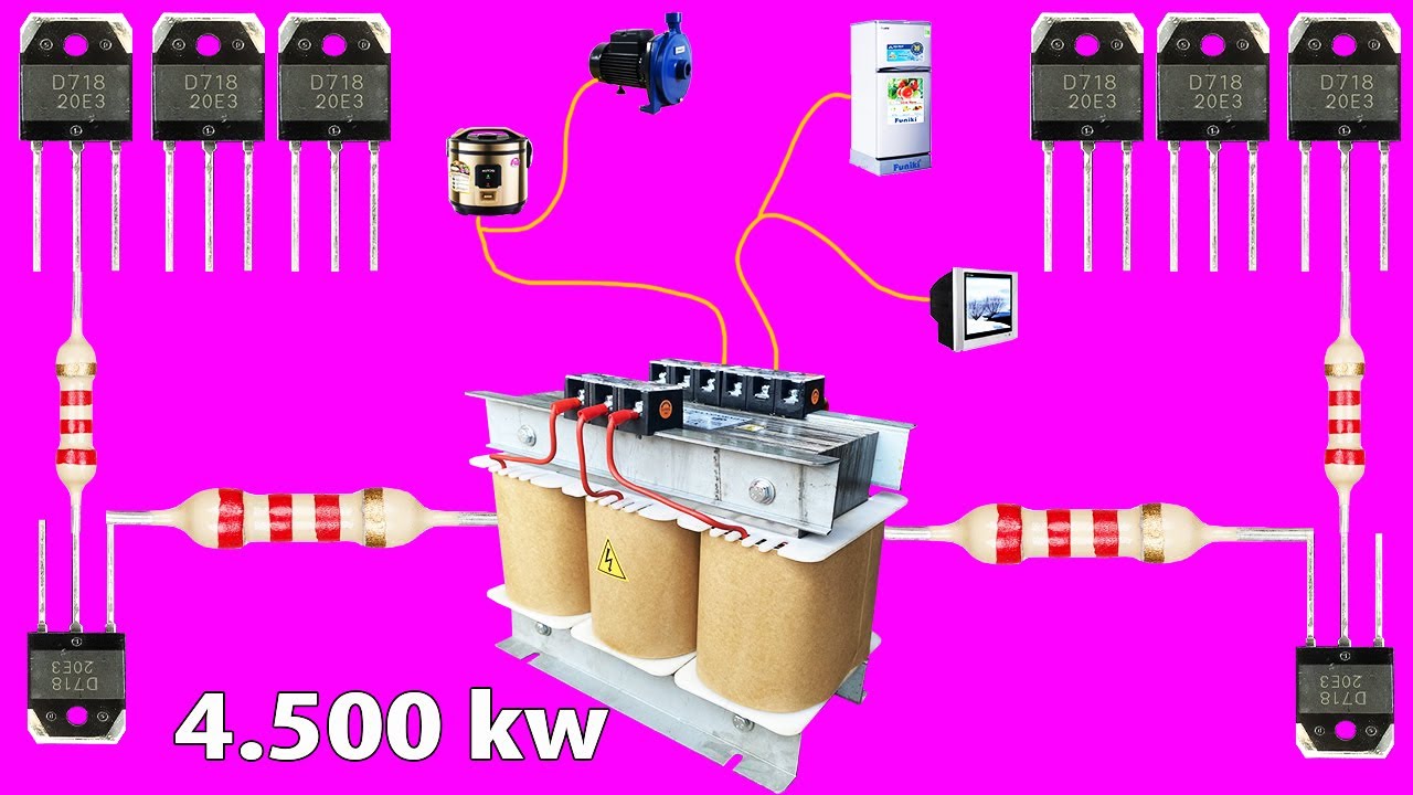 How to make a simple inverter  D718, creative prodigy #40