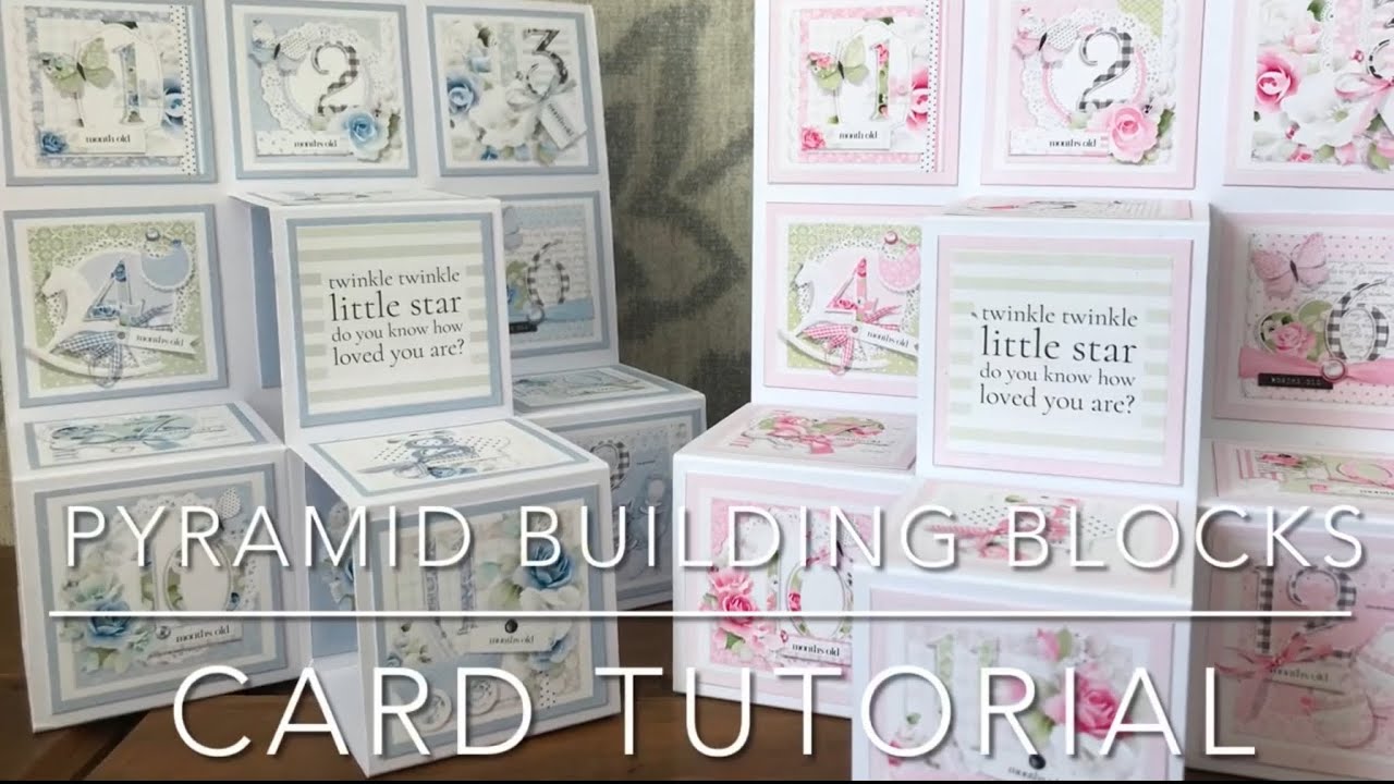 Pyramid Building Blocks Card Tutorial