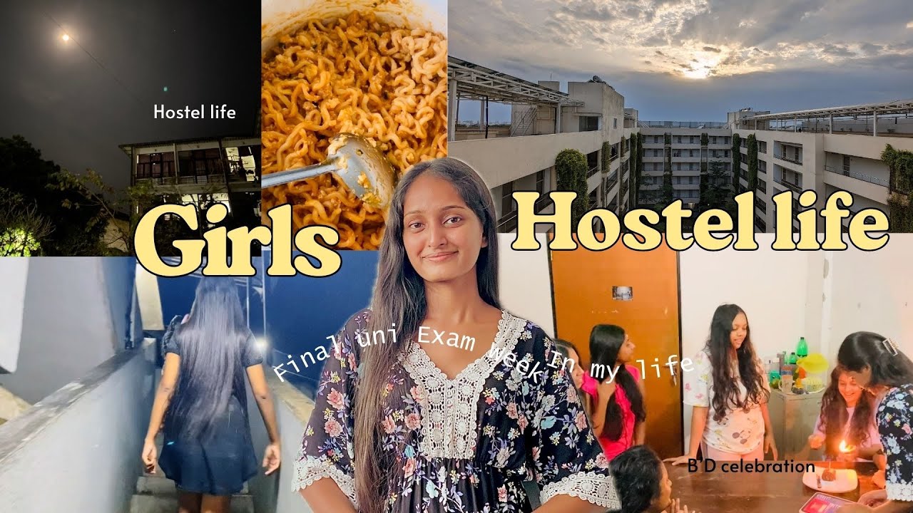 HOSTEL VLOG ; GIRLS HOSTEL LIFE | Exam දවස් | Uni Student Life in Sri Lanka |Study#vlog #hostellife 