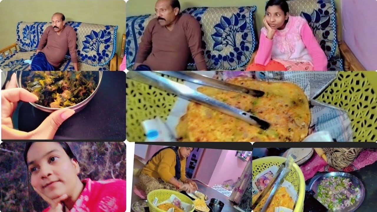  Sanu aur Papa donon ne milkar dekhe Dharmendra ji ki yaden mummy ke special paraathe 😋