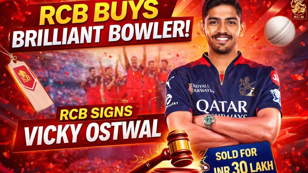 Vicky Ostwal's Spin Magic 🪄 #rcb #trending #viral #ipl2026 #iplauction #rcbians #vickyostwal 