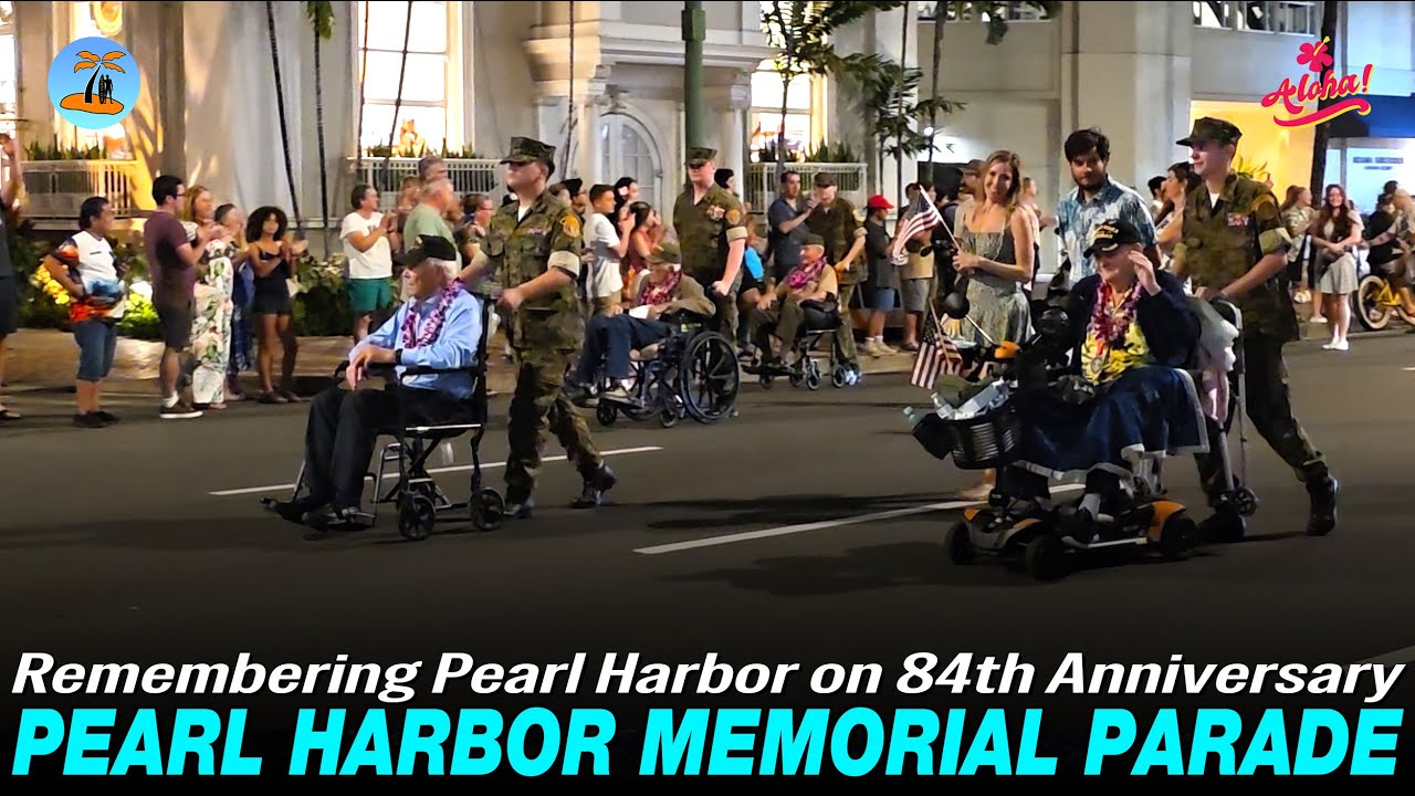 Pearl Harbor Memorial Parade on December 7, 2025. Waikiki Hawaii 🌴 Hawaii John
