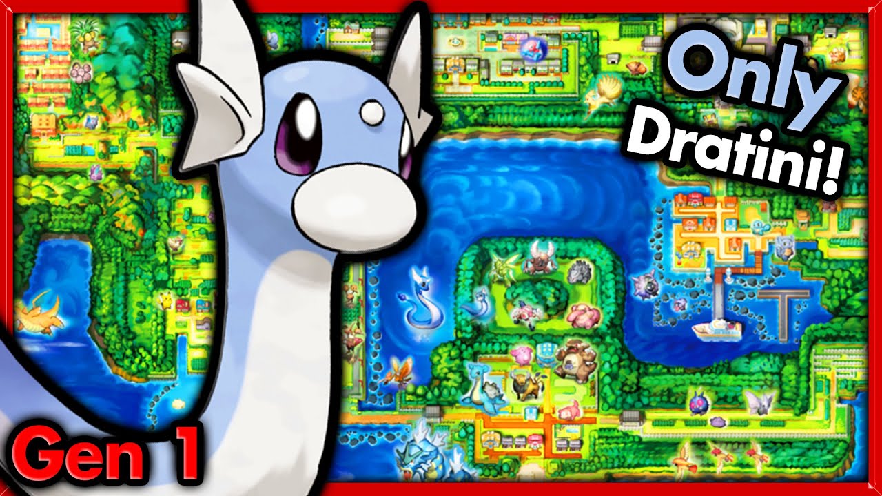 Can I Beat Pokemon Red with ONLY Dratini? 🔴 Pokemon Challenges ► NO ITEMS IN BATTLE