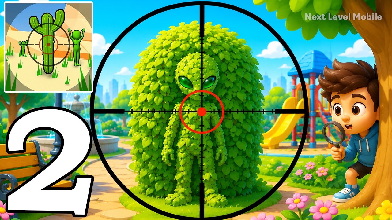 Camo Hunt Sniper Spy Gameplay Walkthrough Part 2 - Locate the hidden aliens (Android/iOS)