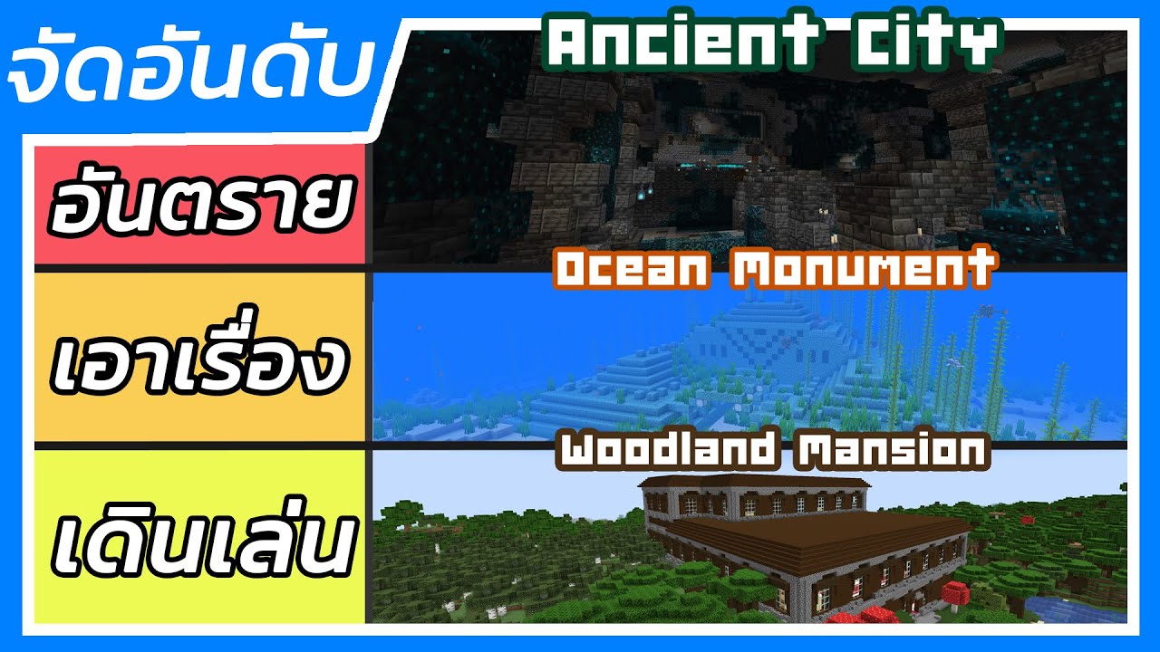จัดอันดับ โครงสร้างต่างๆ (Structure) ที่น่าสำรวจที่สุดใน Minecraft