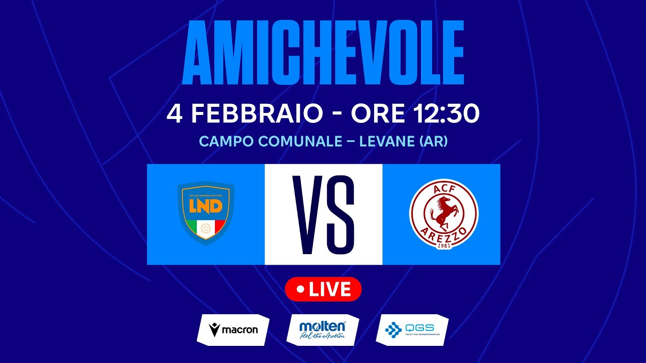 RAPPRESENTATIVE 2025-2026 | RAPPRESENTATIVA U20 FEMMINILE LND VS AREZZO U20 | LIVE