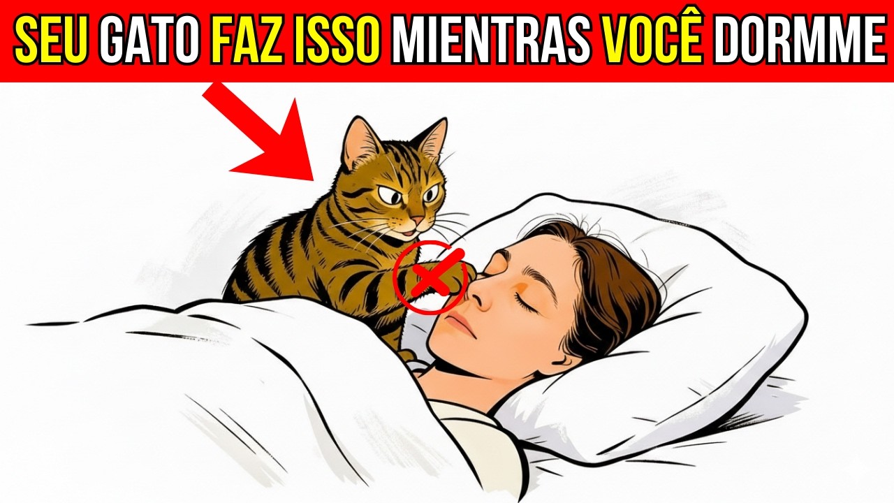 A coisa estranha e única que seu gato faz toda noite enquanto você...