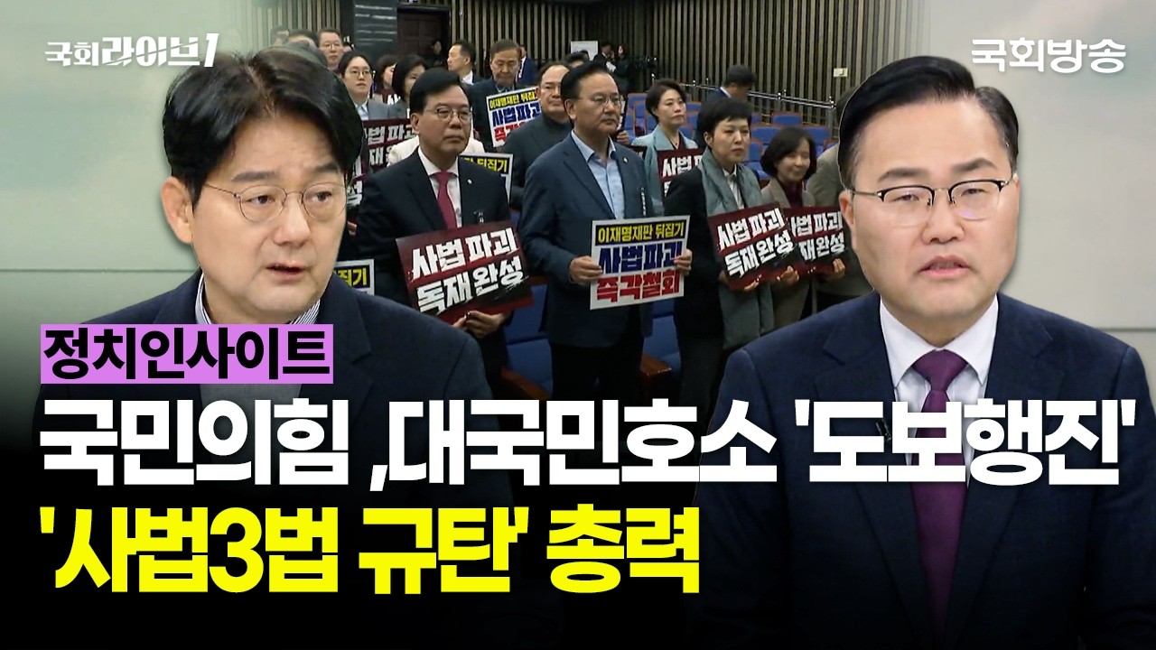 국민의힘, 대국민호소 '도보행진' 돌입···'사법3법 규탄' 총력 (26.3.3.) | 서갑원 전 국회의원·홍석준 전 국회의원 | 정치인사이트 | 국회라이브1