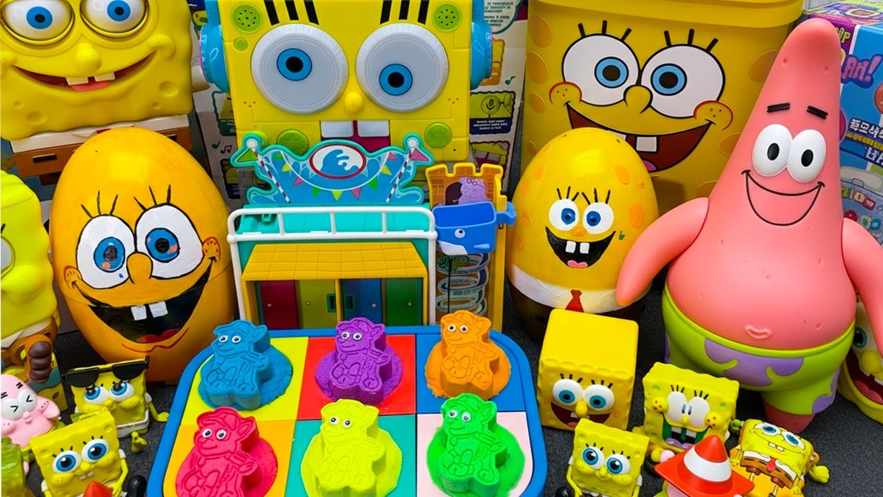 ASMR 65 Minutes SPONGEBOB SquarePants Oddly Satisfying Unboxing Toy Surprises 🧽 Unboxing Playset 💛
