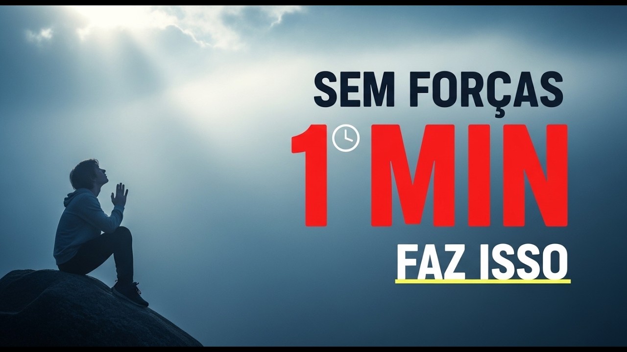 Sem forças pra orar? Faça isso agora