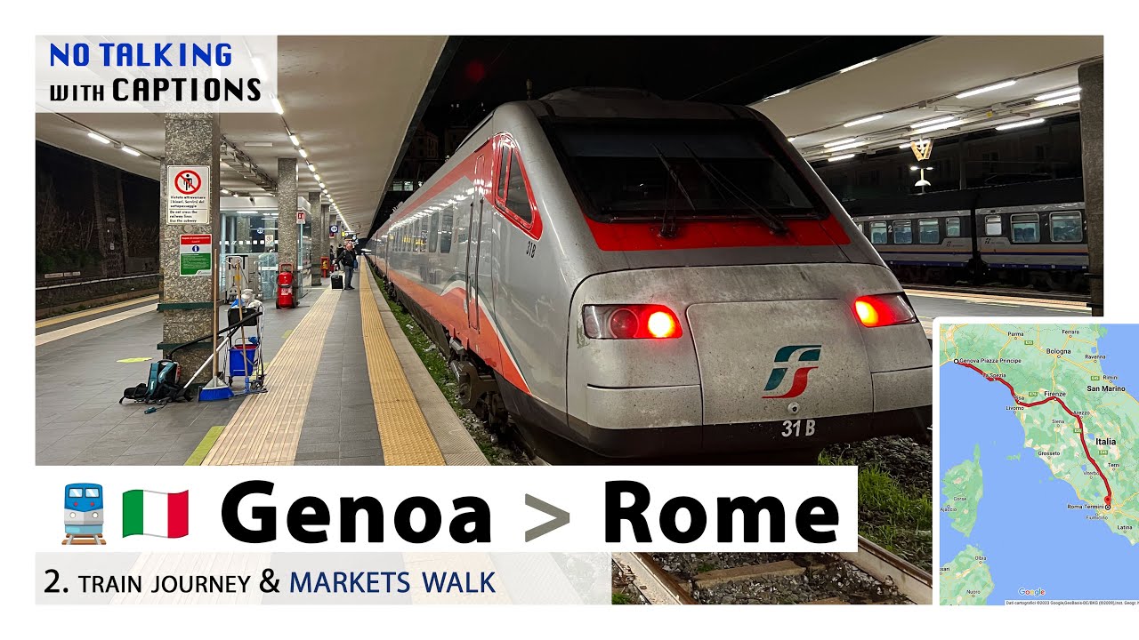 Италия 🇮🇹 путешествие ГЕНУЯ-РИМ на поезде #Frecciargento 🚝 | #DownToRome 3/3 | #asmr [Подробнее]