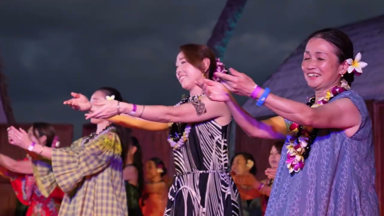 Kumu Hula Kalani Ah Sing & Okinalani Special Hula at Island Breeze Lū'au