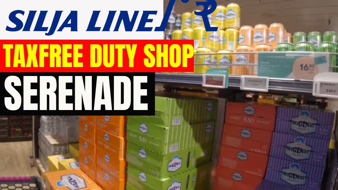 Silja Line SERENADE TAXFREE Duty Shop KAUPPA