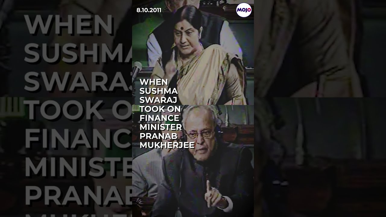 When Sushma Swaraj Lambasted Finance Minister Pranab Mukherjee In The Parliament