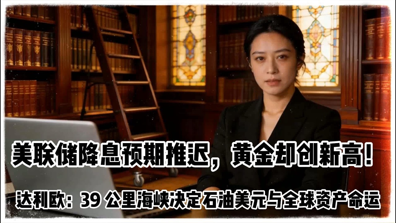 美联储降息预期推迟，黄金却创新高！达利欧：39 公里海峡决定石油美元与全球资产命运#黄金 #金价 #美国CPI #零距离看懂财经 #投资 #财经 #美股