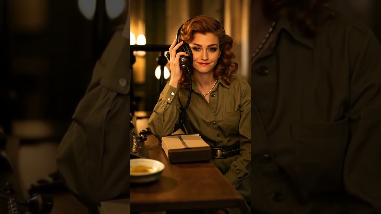 Elegant Lady in 1950s Military Fashion #VintageFashion#militarystyle #1950sAesthetic