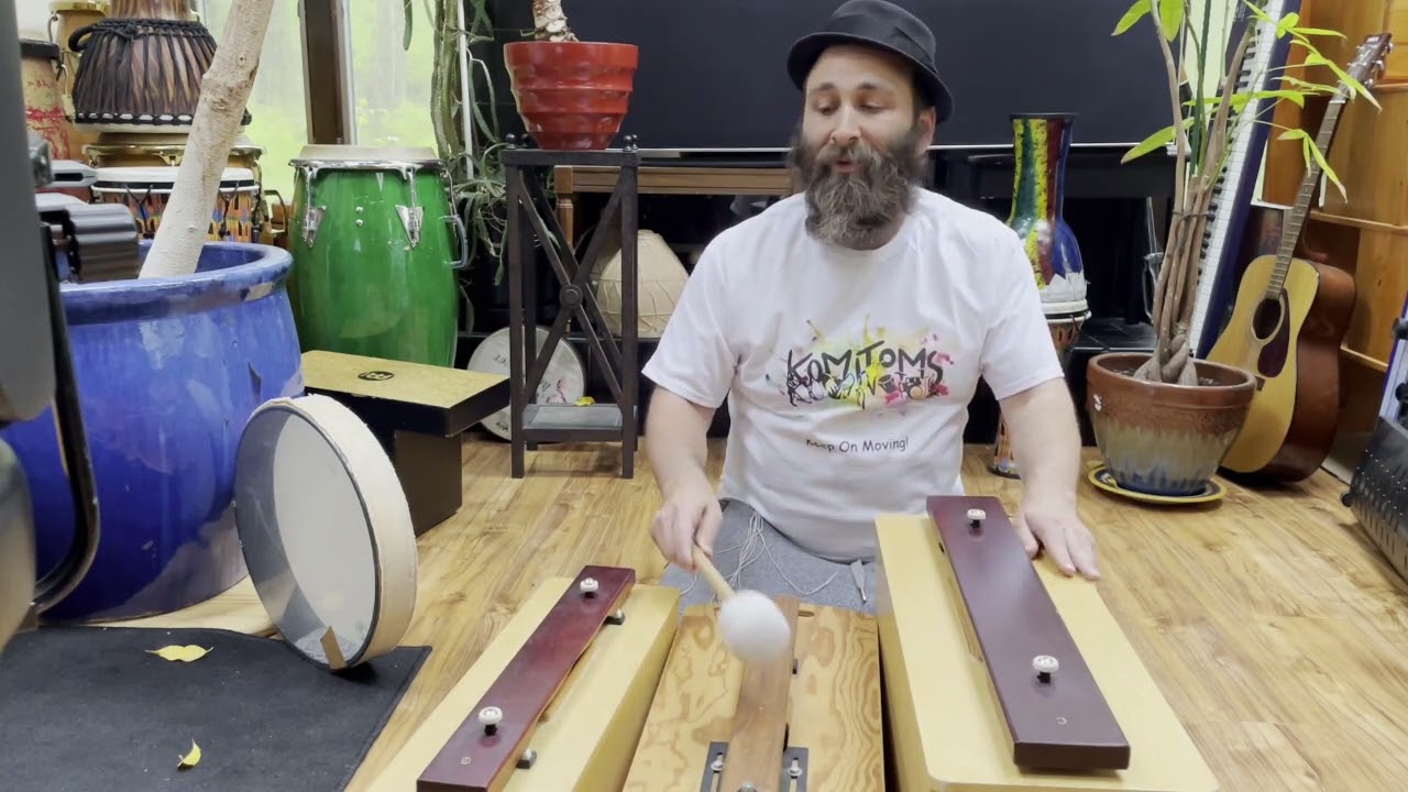 The bass marimba bars are soothing, grounding, and empowering.