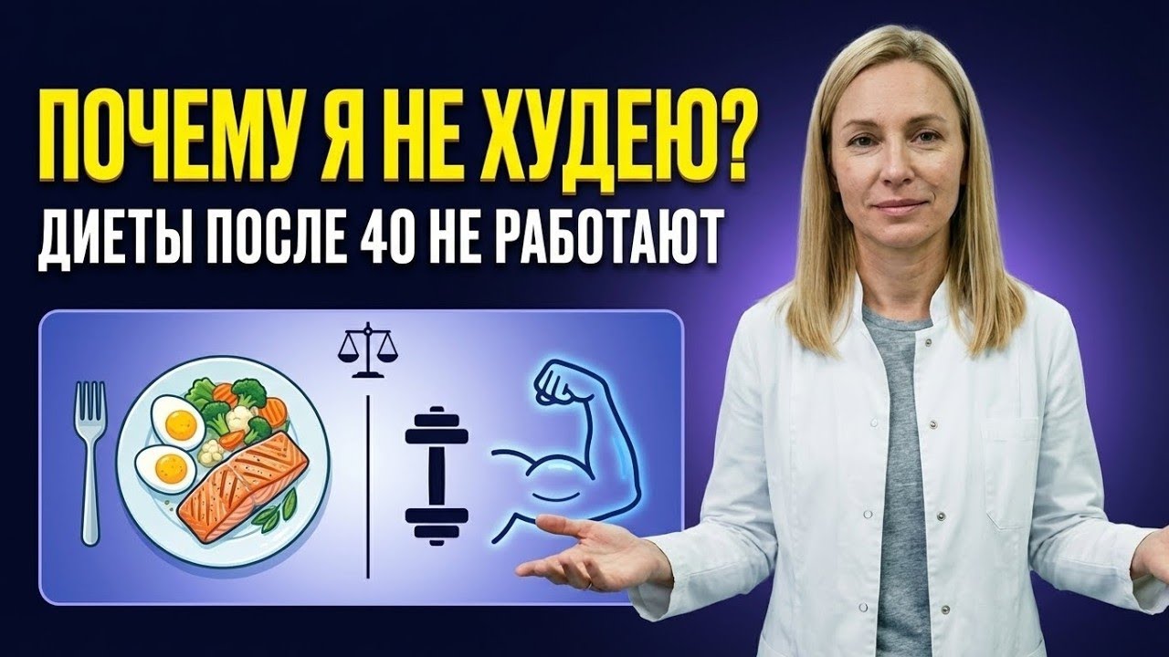 После 40 лет всё меняется: как худеть, когда диеты перестали работать.