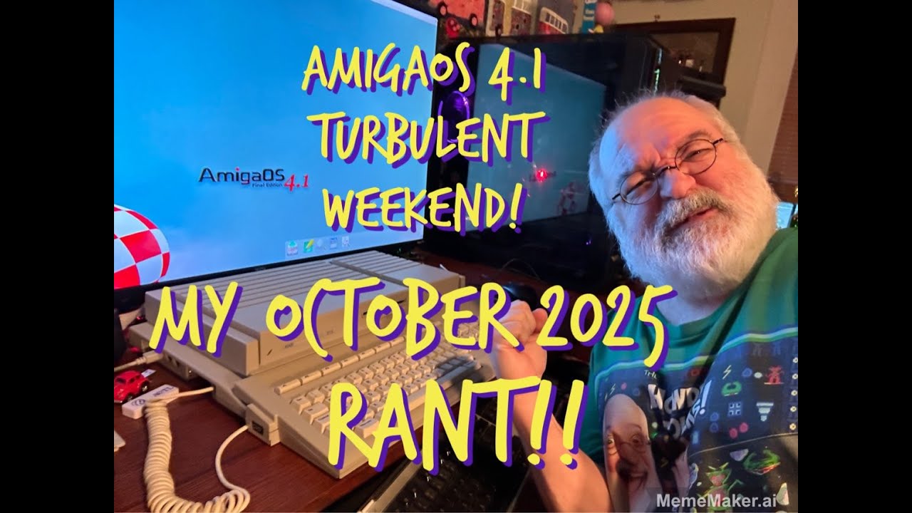 An AmigaOS 4.1 Enhancer 2.2 AmigaOne X5K Scary October 2025 RANT - Be Prepared To LOL - Amiga OS