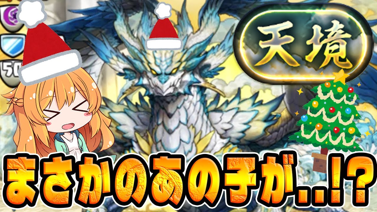 経験値13億の天境チャレンジに初見で挑む！クリスマスにダンジョンであの子に会えました...！！🎄【パズドラ】