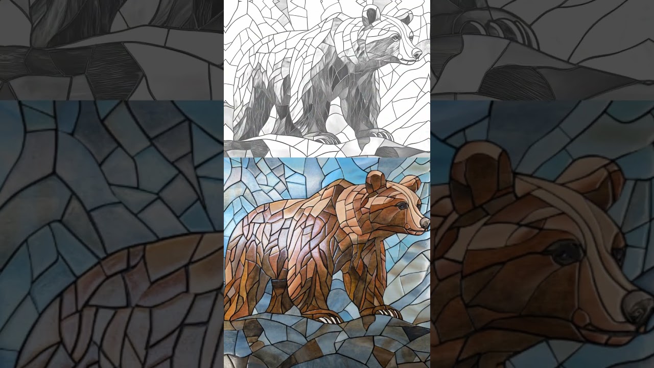 From Line Art to Laser Cut Stained GLass Illusion