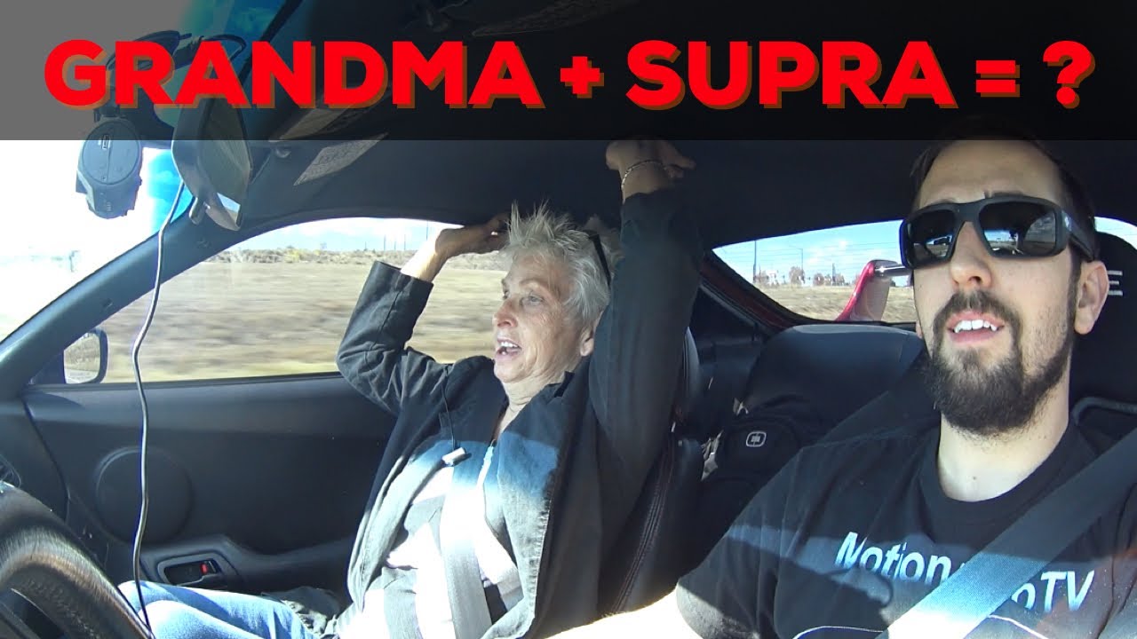 Grandma's reaction to my turbo Toyota Supra!