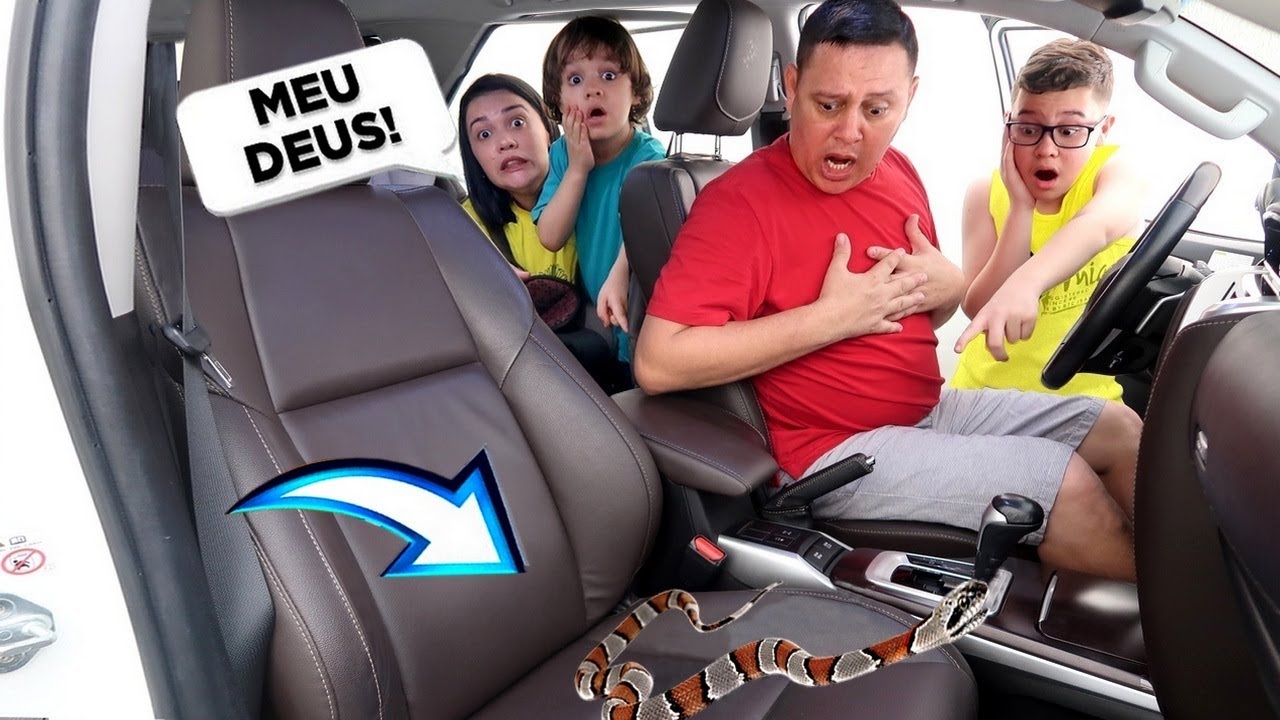 UMA COBRA APARECEU NO MEU CARRO E QUASE ME PICOU !?😱😱😱