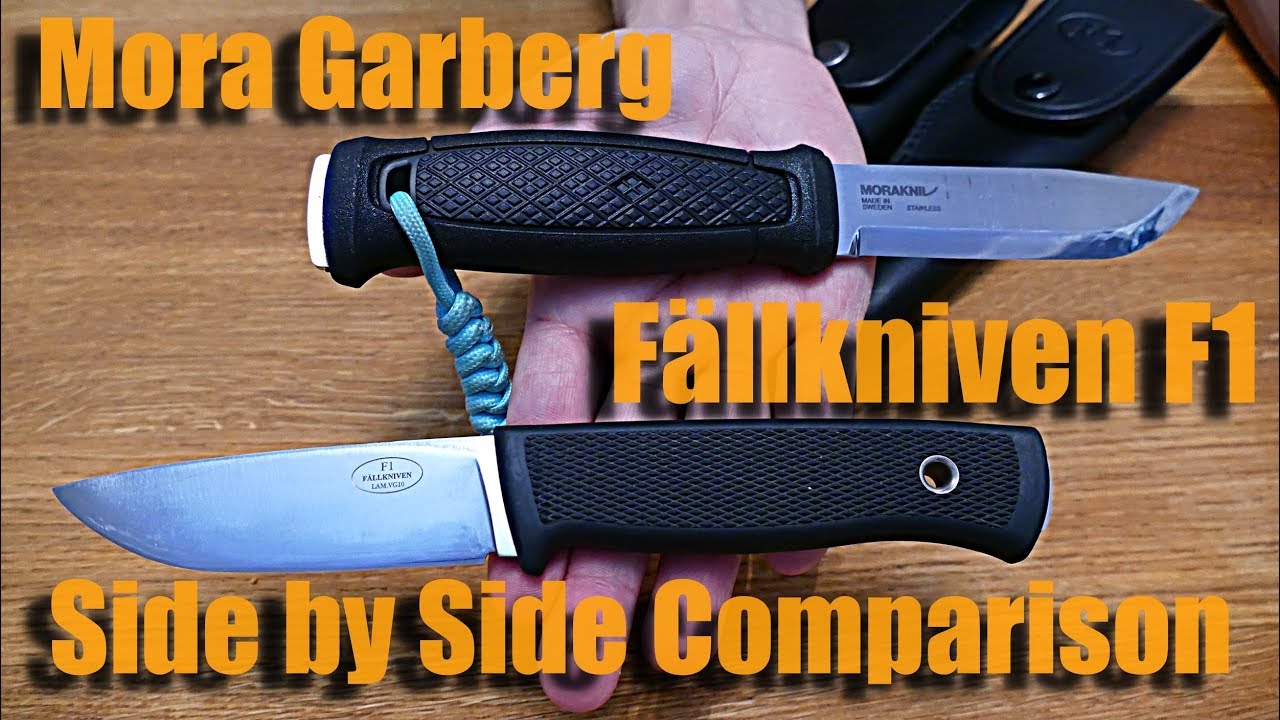 Mora Garberg, Fällkniven F1 Side by Side Comparison