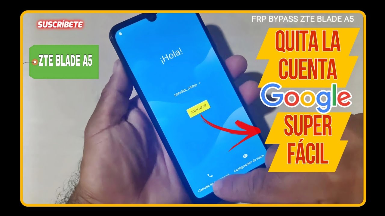 FRP BYPASS ZTE BLADE A5 / QUITA LA CUENTA GOOGLE.
