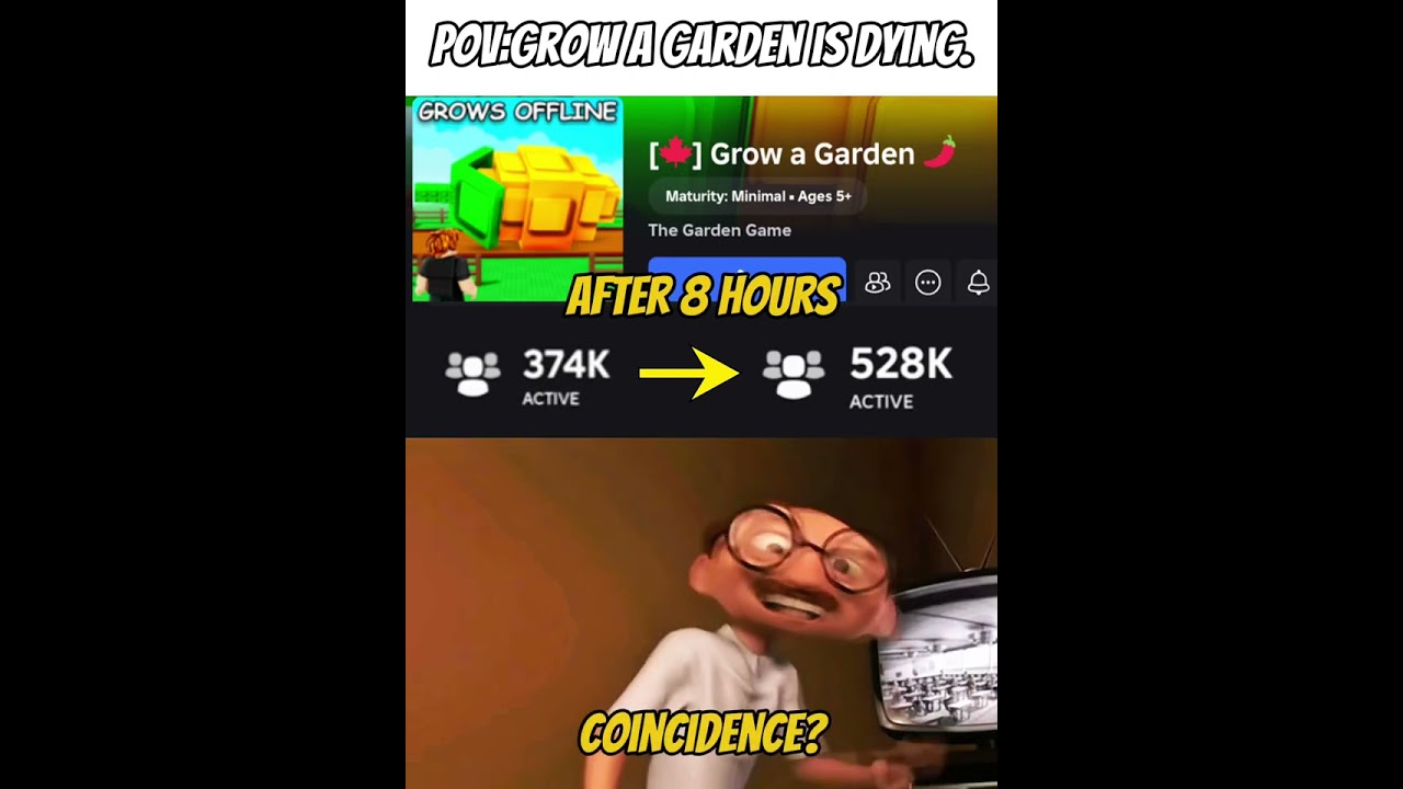 Grow A Garden is losing players day by day&hellip;😭 #growagarden #dying 