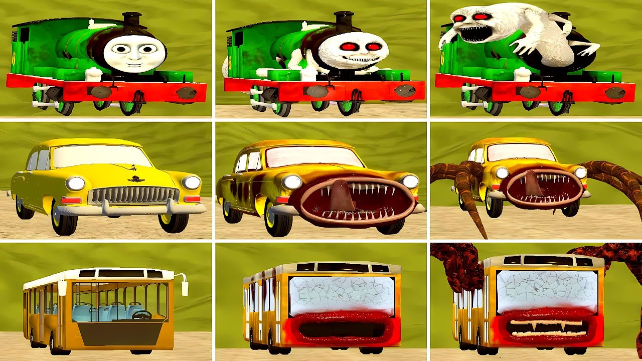 Evolution Of Monster: Car Eater, Bus Eater, Cursed Thomas Vs All OLD Monsters in Garry's Mod!?