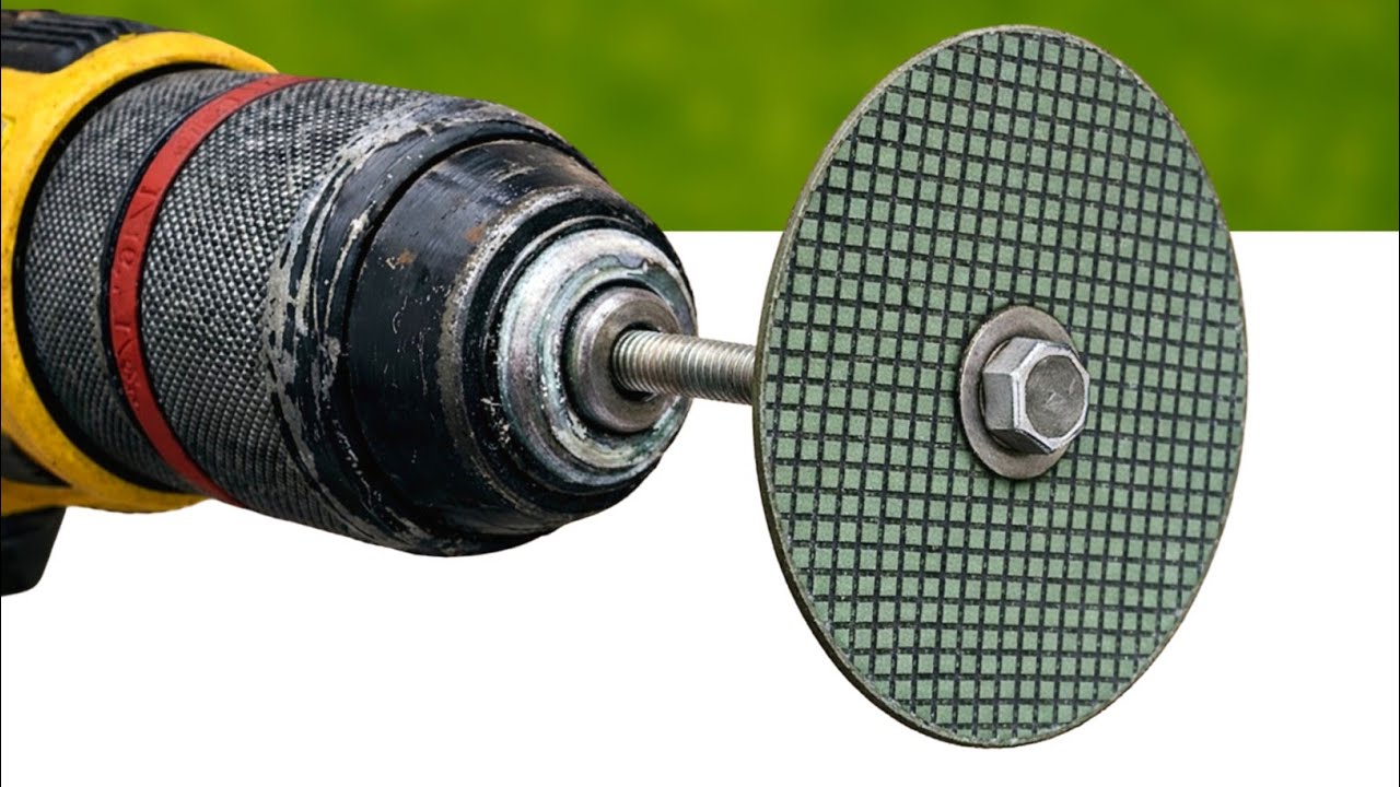 Just Put Grinder Disc Into Your Drill... You Won't Believe What Happens Next!