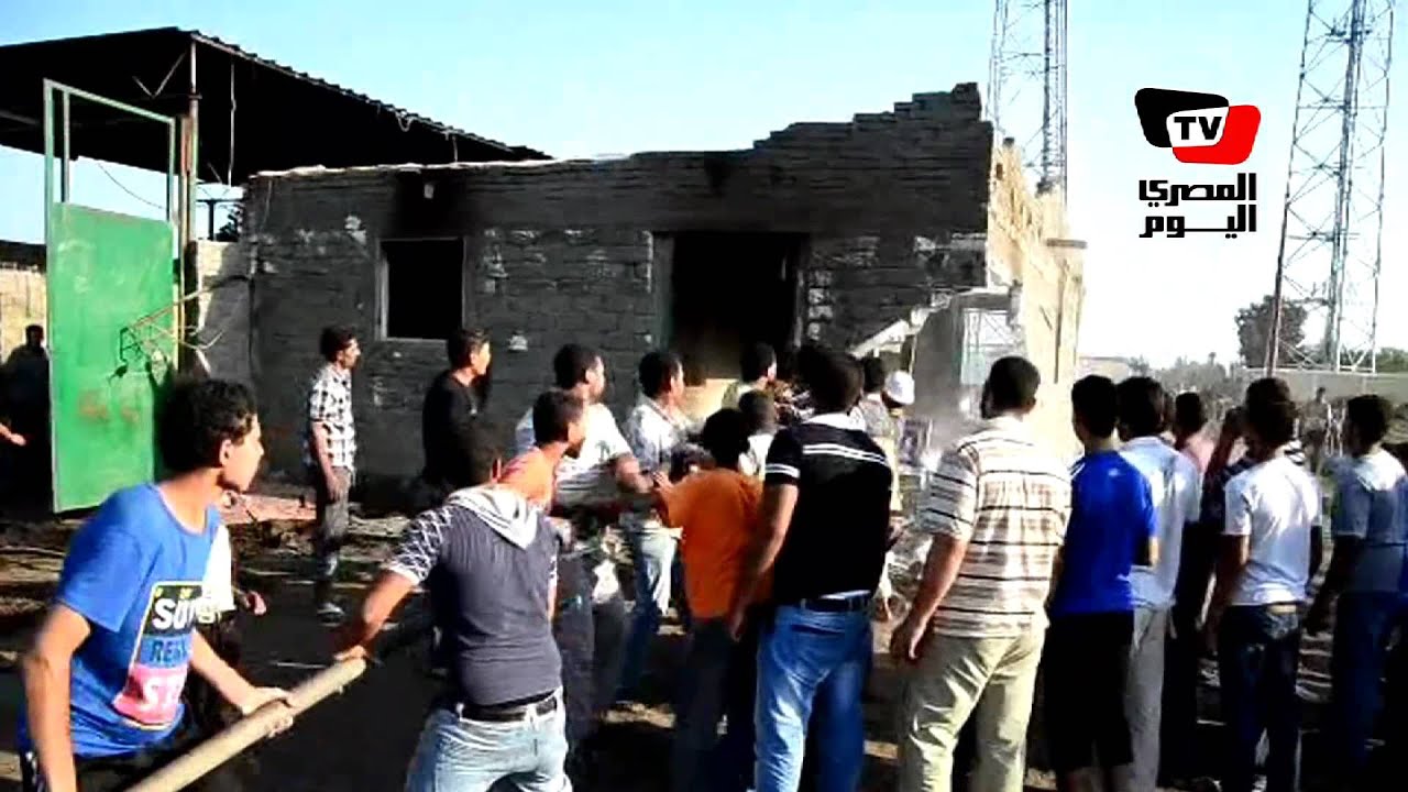 «كفور العرب» تشيع ضحاياها و تحرق منزل البلطجي