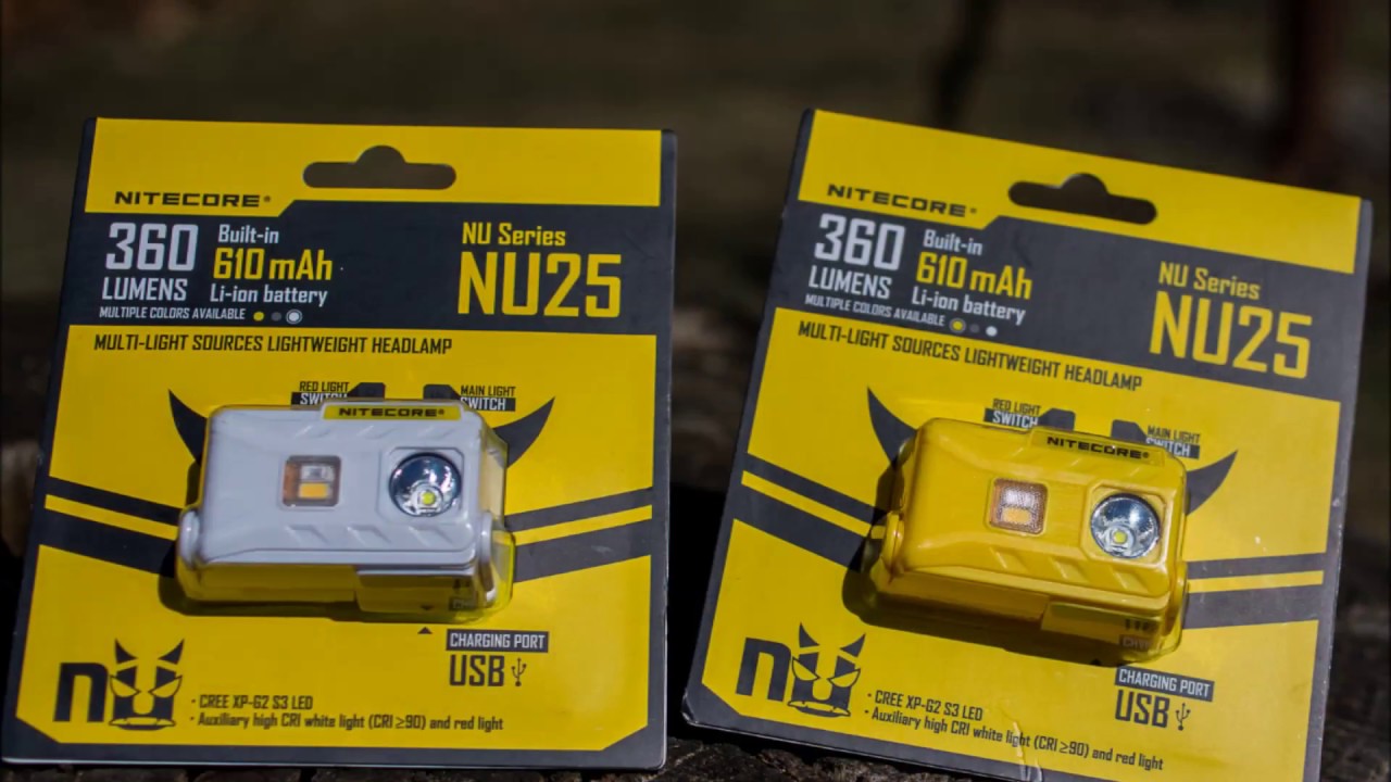 Nitecore NU25 - налобник с 3 диодами и встроеным аккумулятором